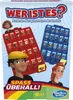 The image shows the packaging of the Hasbro 'Wer ist es?' board game, featuring cartoon characters and game boards. Produktbild-Vorschau