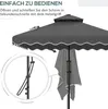 Outsunny Parasol 243x243cm Parasol de balcon avec Voir les images du produit 4