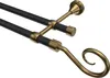 Interdeco Gardinenstange / Vorhangstange Schwarz / Messing Produktbild-Vorschau 1