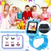 Children at a party with face paint and balloons, with a smartwatch prominently displayed. Produktbild-Vorschau