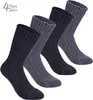 BRUBAKER 4 paires de chaussettes en alpaga avec laine Voir les images du produit 2
