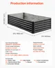 Podwyższona grządka metalowa SucceBuy 1800 x 900 x 430 mm, Podgląd zdjęcia produktu 7