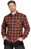 Flanellhemd Reis Kf-Gpxl Schutz, Dunkelblau-Orange, XL Produktbild-Vorschau 3