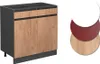 Mobiletto base per cucina Vicco R-Line Rovere dorato 80 cm Anteprima dell’immagine prodotto 5