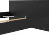 Lit Nada double pour matelas box 160x200 cm, noir mat. Voir les images du produit 6