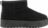 A side view of a black platform boot. Produktbild-Vorschau