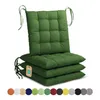 Lavea® Sitzkissen 40x40 cm - 4er Set,  mit Stoffbändern – Produktbild-Vorschau 1