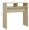 vidaXL Konzolový stôl Sonoma Oak 78x30x80 cm Materiál dreva Náhľad obrázku produktu 7