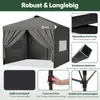Sekey Faltpavillon 3x3 m Gartenpavillon mit 4 Seitenteilen Produktbild-Vorschau 5