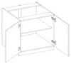Vigo Unterschrank 80 cm Eiche Lancelot Matera Grau Produktbild-Vorschau 2