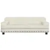vidaXL Letto per cani crema 90x53x30 cm in velluto Anteprima dell’immagine prodotto 3