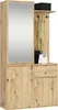 Akord Entro Garderoben-Set Eiche Artisan 95X35X183 Cm Produktbild-Vorschau 1
