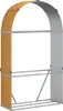 vidaXL Přístřešek na dřevo 120x45x210 cm Pozinkovaná ocel Náhled obrázku produktu 1