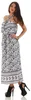 Damen Maxi Neckholder Kleid Sommerkleid; Ecru S/M Produktbild-Vorschau 2