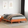 Massivholzbett ohne Matratze Wachsbraun 120x200 cm Produktbild-Vorschau 3