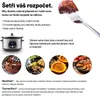 A collage showing a slow cooker, food, and text describing its features. Náhled obrázku produktu