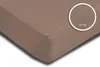 2 Spannbettlaken Bettlaken taupe braun nougat 180x200 cm - Produktbild-Vorschau 3