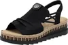 Rieker Damen Keilsandalette Sandale Modeschuh schwarz 40 Produktbild-Vorschau 24