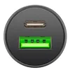 A close-up view of a car charger with two ports. Anteprima dell’immagine prodotto