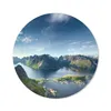 MuchoWow® Mauspad Mousepad Panoramablick Lofoten Norwegen Produktbild-Vorschau 1