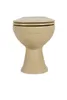 sanicomfort Stand-WC beige spülrandlos, Abgang waagrecht, Produktbild-Vorschau 4