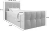 Jednolůžková boxspringová postel 120x200 ELIONE 1 - béžová Náhled obrázku produktu 6