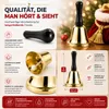 1x Weihnachtsglocke Nikolausglocke, Gold Glocke - Produktbild-Vorschau 4