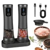 Salz und Pfeffermühle Elektrisch 2er Set, 100ML Große Produktbild-Vorschau 1