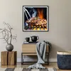 Gerahmtes Poster - Schwarzer Rahmen - Steak Grill Flammen Produktbild-Vorschau 7