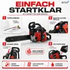 Bituxx Benzin Kettensäge 58ccm, orange, MS-12226 Produktbild-Vorschau 6