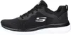 A side view of a black Skechers training shoe with a white sole. Anteprima dell’immagine prodotto