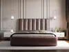 Polsterbett 200x200 cm Velor - Samtbett, Doppelbett mit Produktbild-Vorschau 2