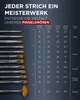 LIEBERGE Premium Pinselset Acrylfarben – 12 Pinsel ohne Produktbild-Vorschau 6