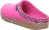 A single pink slipper with a decorative band around the opening, shown from a side-rear angle. Anteprima dell’immagine prodotto
