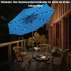 COSTWAY Parasol 300cm avec 8 baleines, éclairage solaire Voir les images du produit 2