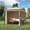Gartenpavillon 3x3 m ALU Premium ca. 220g/m² Dachplane Produktbild-Vorschau 2
