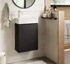 Badplaats Gäste-WC Waschtisch Set Angela 40 x 22 cm Schwarz Produktbild-Vorschau 6