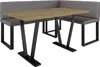 Eckbank AKIKO METAL mit Tisch 196x142 rechts - Produktbild-Vorschau 1