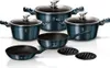 A set of cookware, including pots, pans, and lids, arranged on a white background. Anteprima dell’immagine prodotto