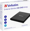 ext. Slimline USB 2.0 CD-DVD Writer light black Produktbild-Vorschau 3