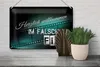 Blechschild Herzlich willkommen im falschen Film, 30 x 20 Produktbild-Vorschau 4