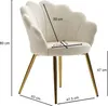 FineBuy Chaise de salle à manger Tulpe, rembourrée de Voir les images du produit 3