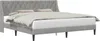 vidaXL Letto con testiera Grigio chiaro 180 x 200 cm Anteprima dell’immagine prodotto 1
