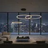 XUDO LED Pendelleuchte 4-Ring 119W Schwarz, Dimmbar per Produktbild-Vorschau 4