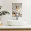 MuchoWow© Wanddeko 30x40 cm - Badezimmer Bilder Giraffe, Produktbild-Vorschau 5