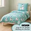 Bettwäsche 135x200/80x80cm 2-teilig Lama – Microfaser Produktbild-Vorschau 2