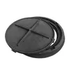 A black manhole cover and its frame are shown against a white background. Produktbild-Vorschau