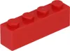 LEGO® 1x4 kocky Vysoké kocky Červená - 3010 NEW! Množstvo Náhľad obrázku produktu 2