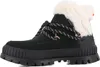 A single black boot with white fur trim is shown against a white background. Produktbild-Vorschau