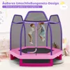COSTWAY Ø223cm zahradní trampolína s bezpečnostní sítí, Náhled obrázku produktu 3
